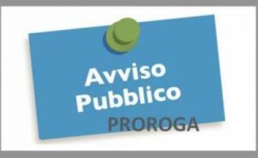 Proroga di avviso pubblico Proroga di avviso pubblico